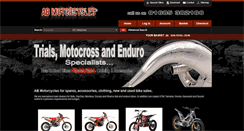 Desktop Screenshot of abmotorcycles.co.uk