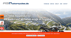 Desktop Screenshot of abmotorcycles.de